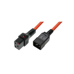 Locking IEC C19 to IEC C20 Power Cables