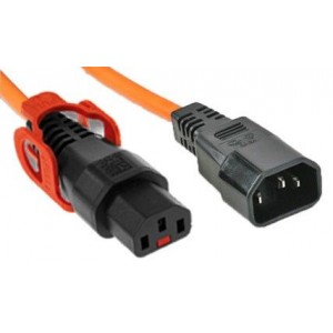 Locking IEC C13 to IEC C14 Power Cables